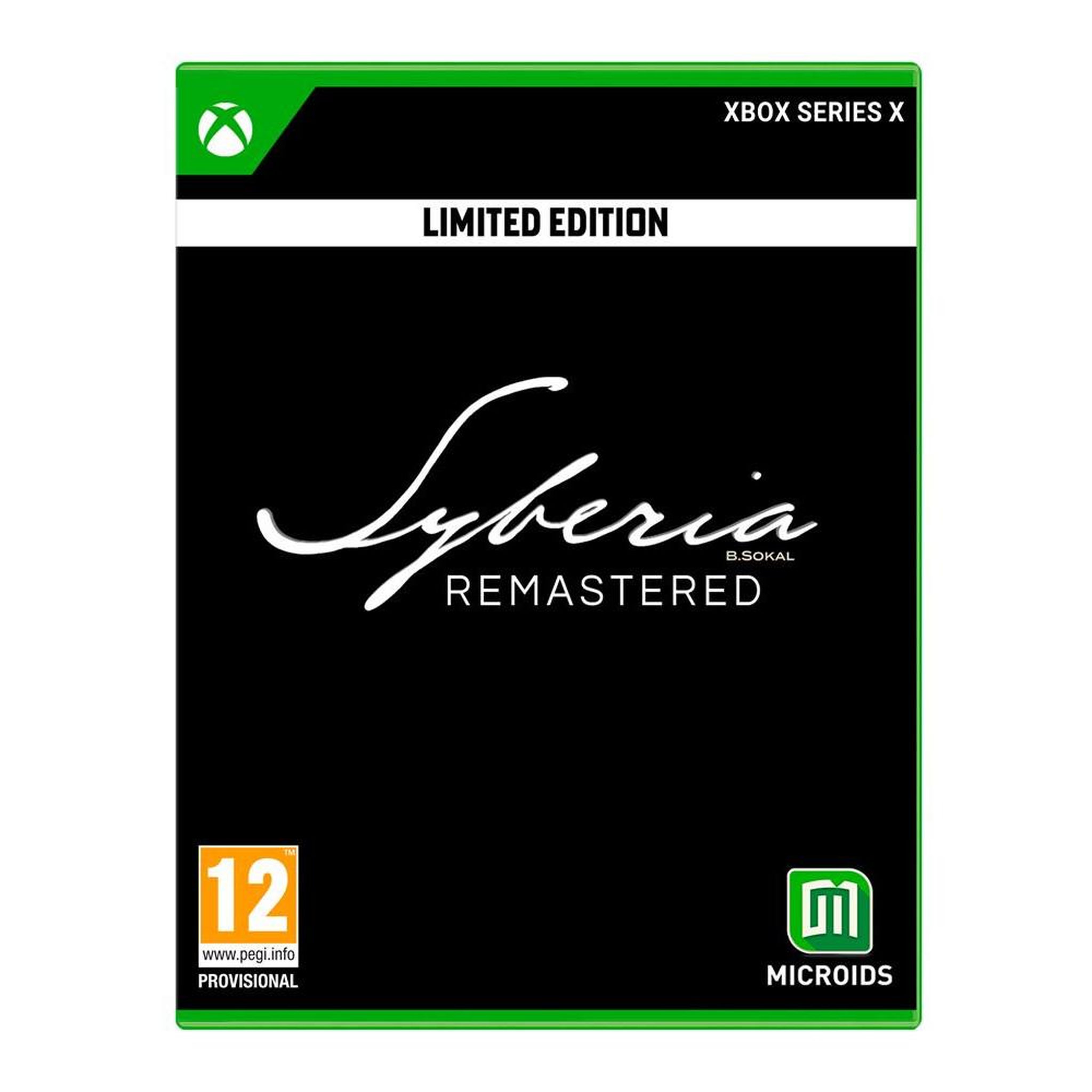 MICROIDS Syberia Remastered Limited Edition Xbox Series X