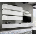 Paris Prix Ensemble Meuble TV Mural  Fly J1  320cm Blanc