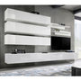 Voir la diapositive 1 : Paris Prix Ensemble Meuble TV Mural  Fly J1  320cm Blanc