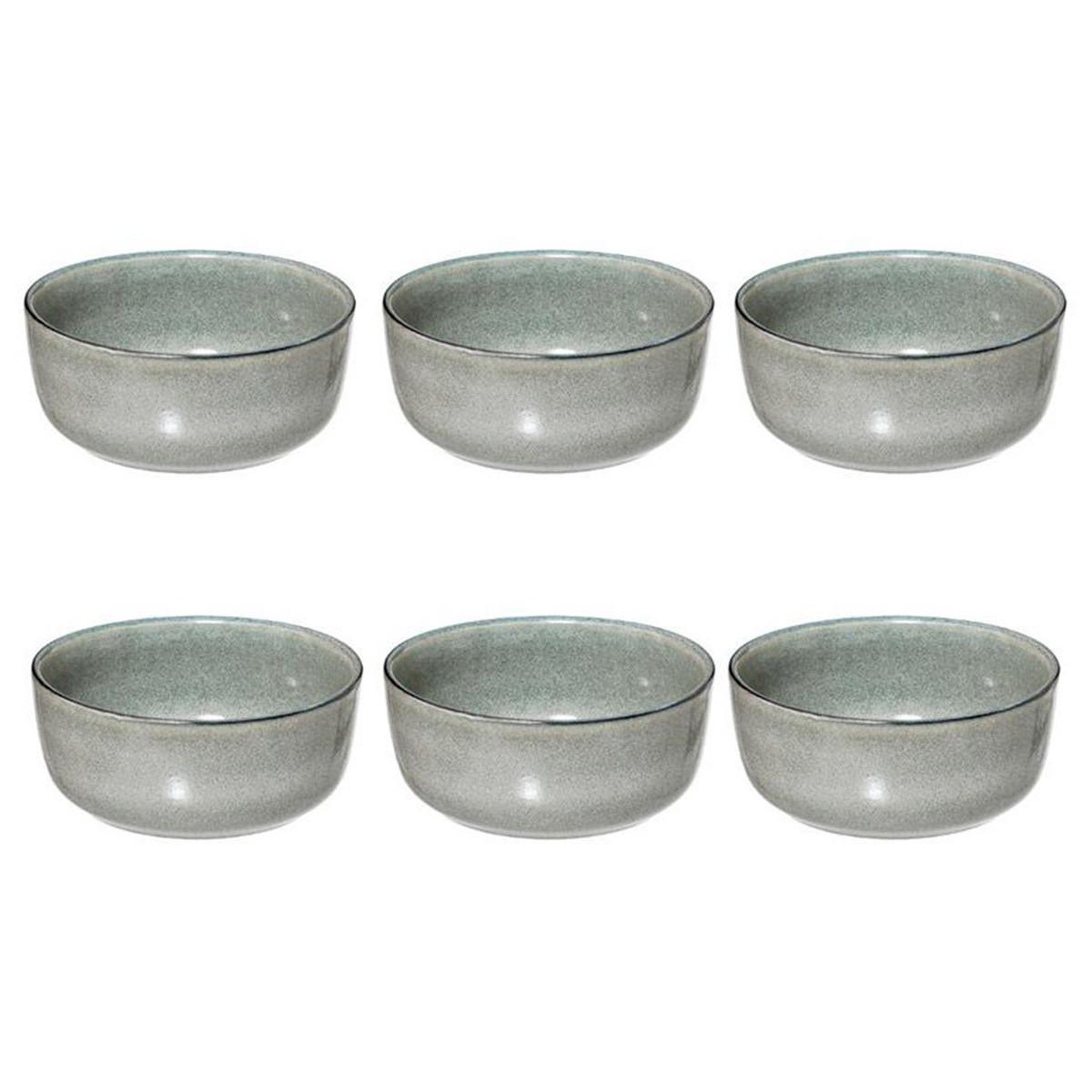 SECRET DE GOURMET Lot de 6 coupelles  terre inconnue  15cm vert