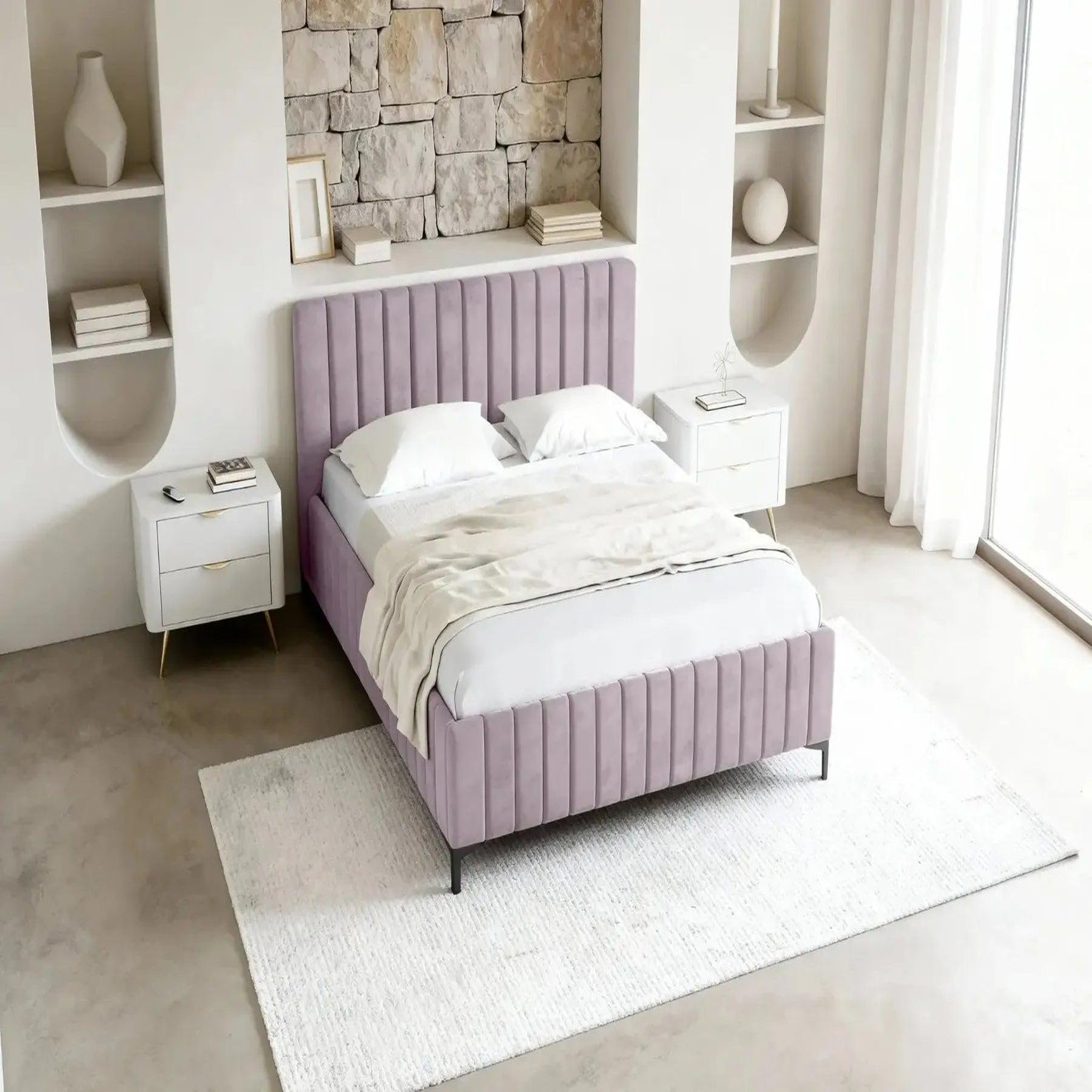 Voir la diapositive 6 : CASANOVA PARIS Eden - lit coffre tissu velours