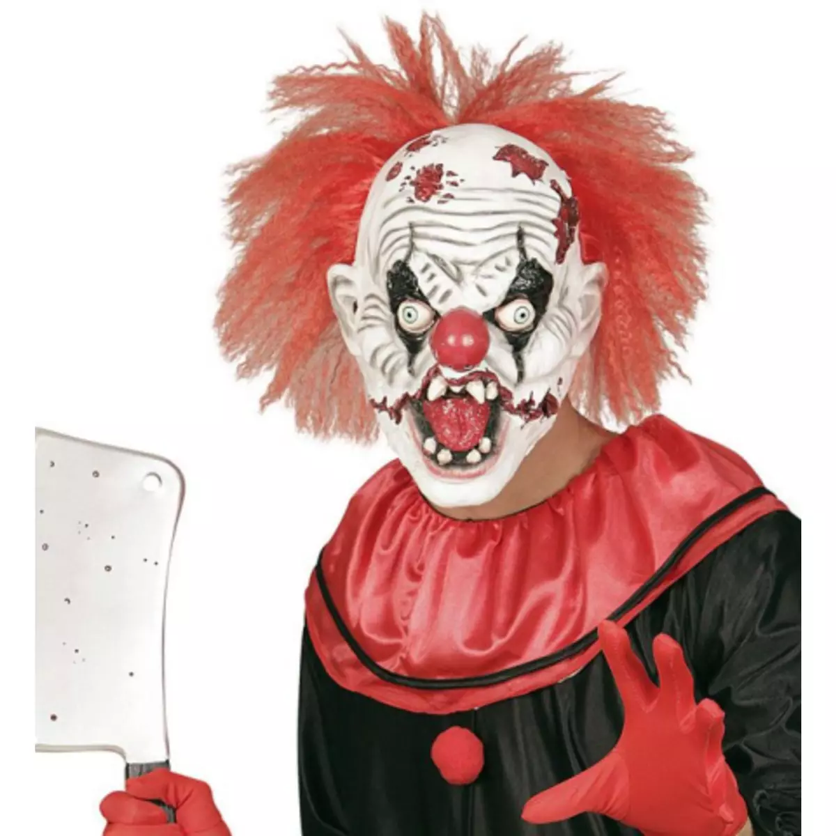 WIDMANN Masque Clown Tueur Avec Cheveux