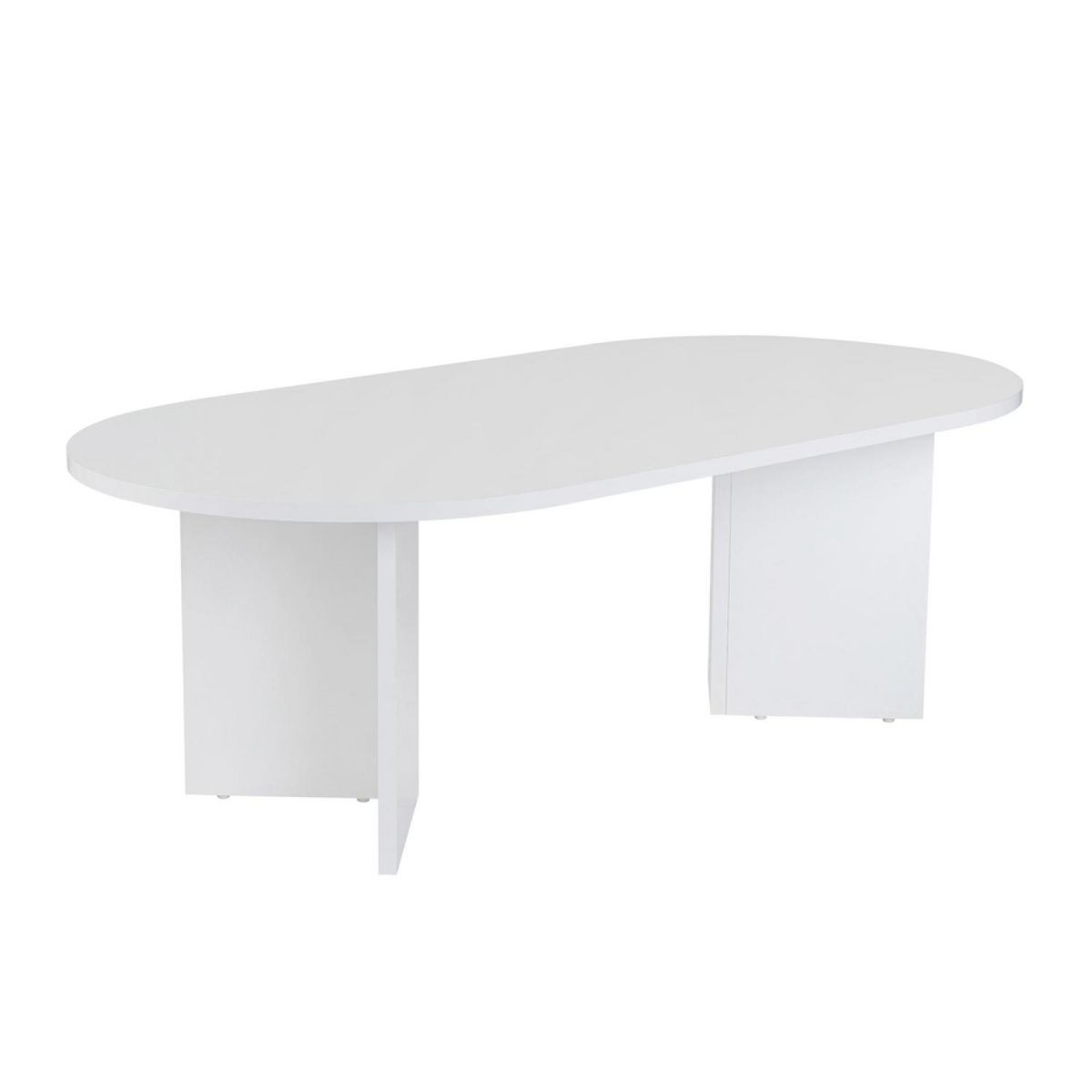 CONCEPT USINE Table basse ovale effet travertin 119x60cm AZOS