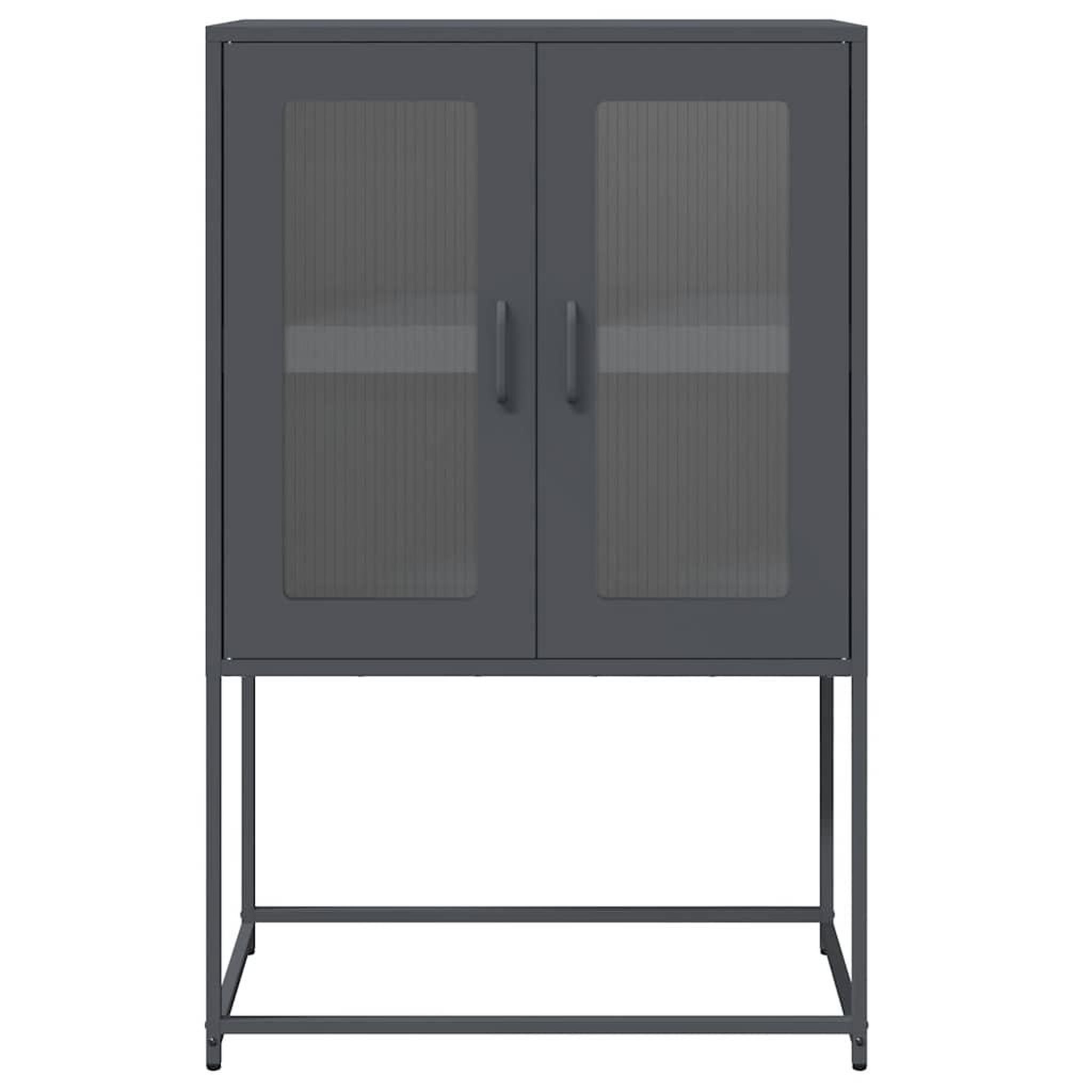 Voir la diapositive 5 : VIDAXL Buffet haut anthracite 68x39x107 cm acier