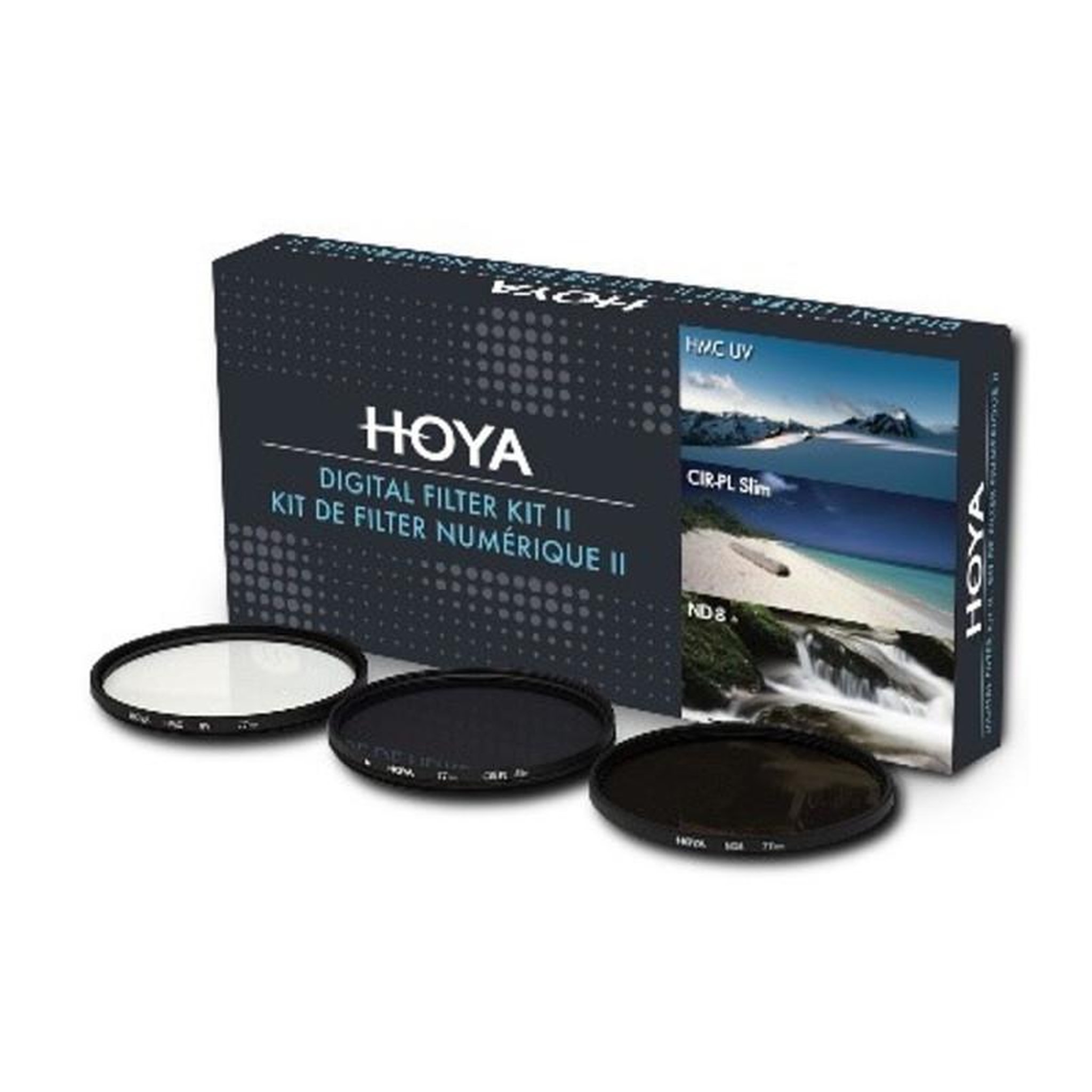 Hoya Filtre d objectif bague Hoya Jeu de Filtres DFK46 II (UV,PLC,ND) D46 mm