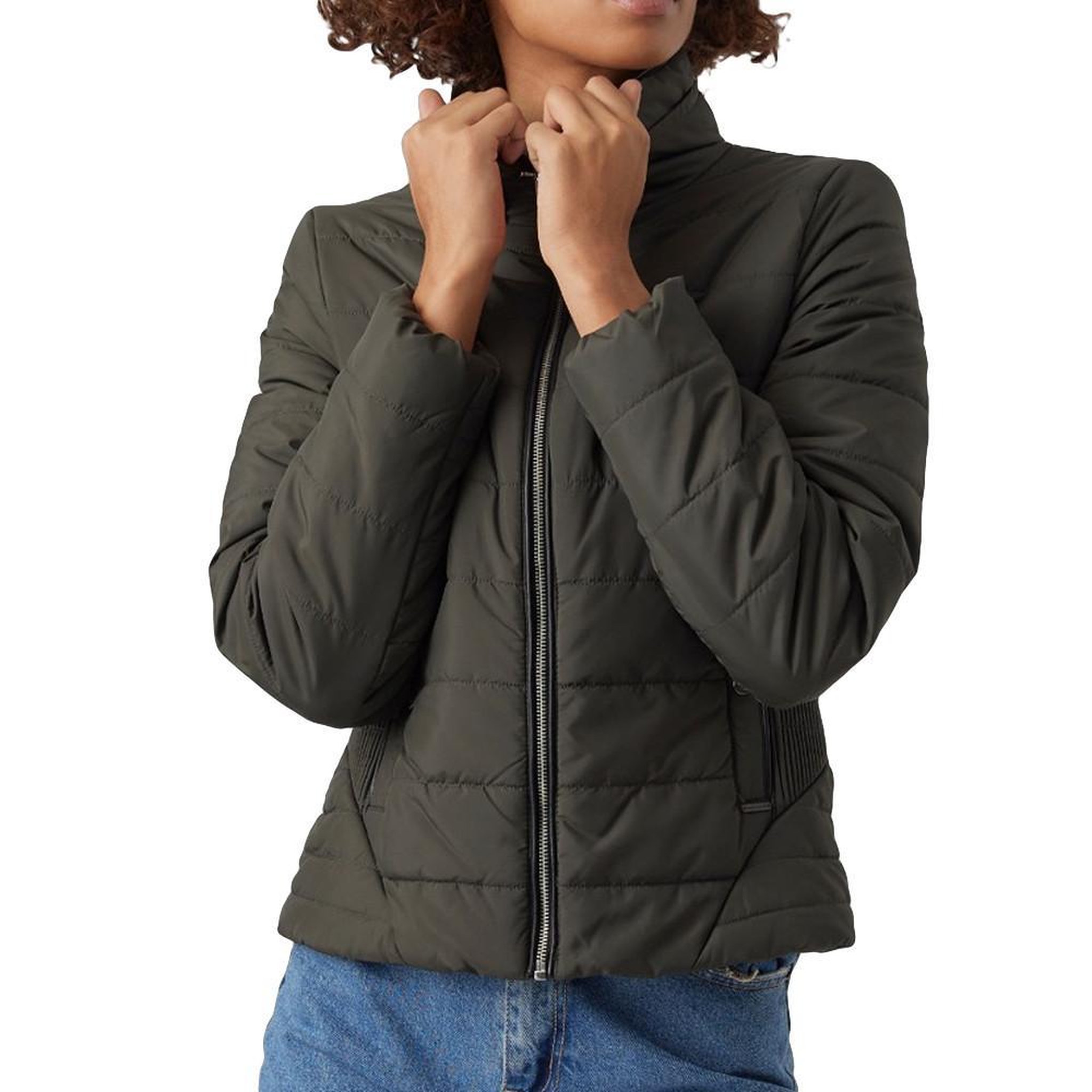 Voir la diapositive 1 : Vero Moda Doudoune Grise Femme Vero Moda Clarisa