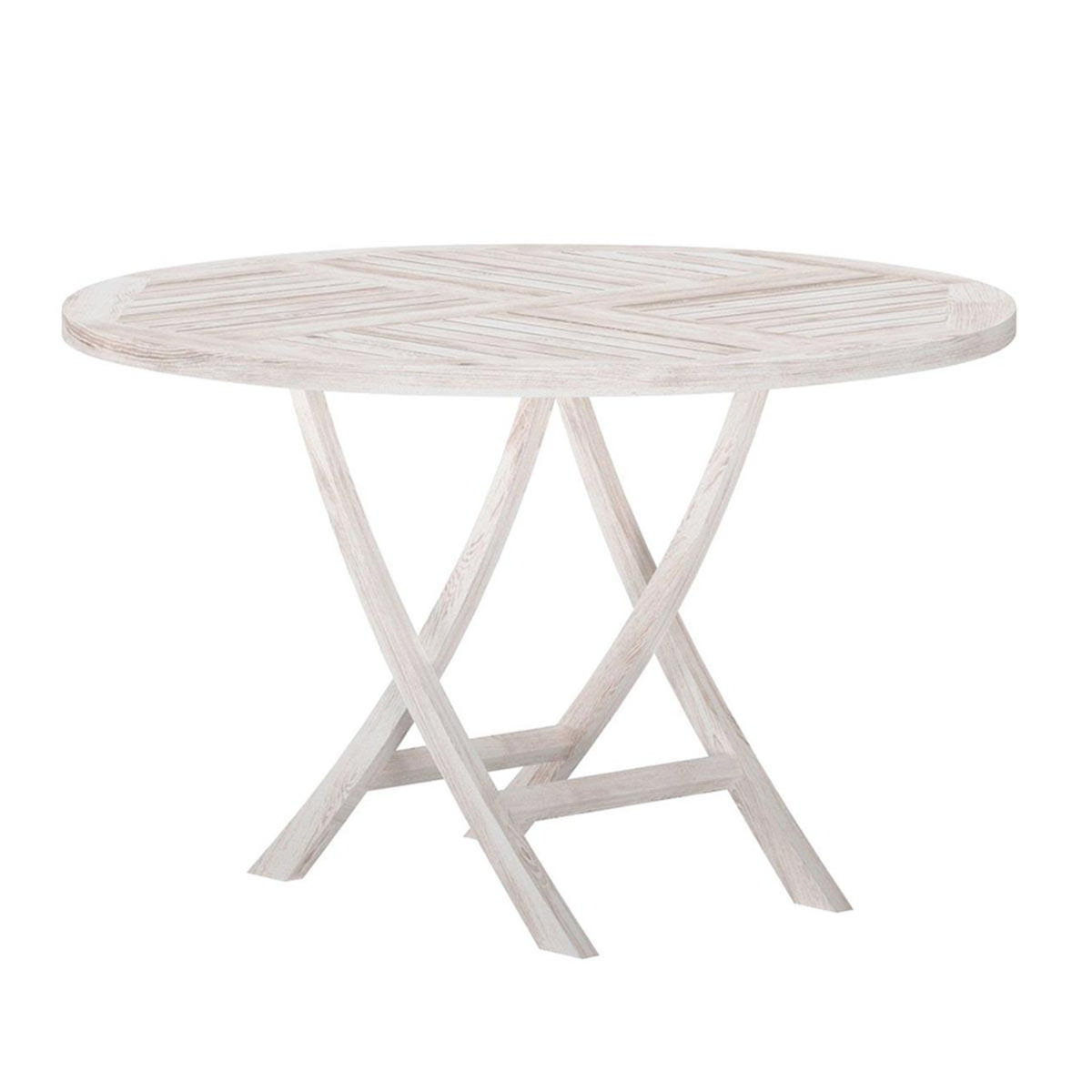 Paris Prix Table de Jardin Ronde  Kenya  120cm Naturel