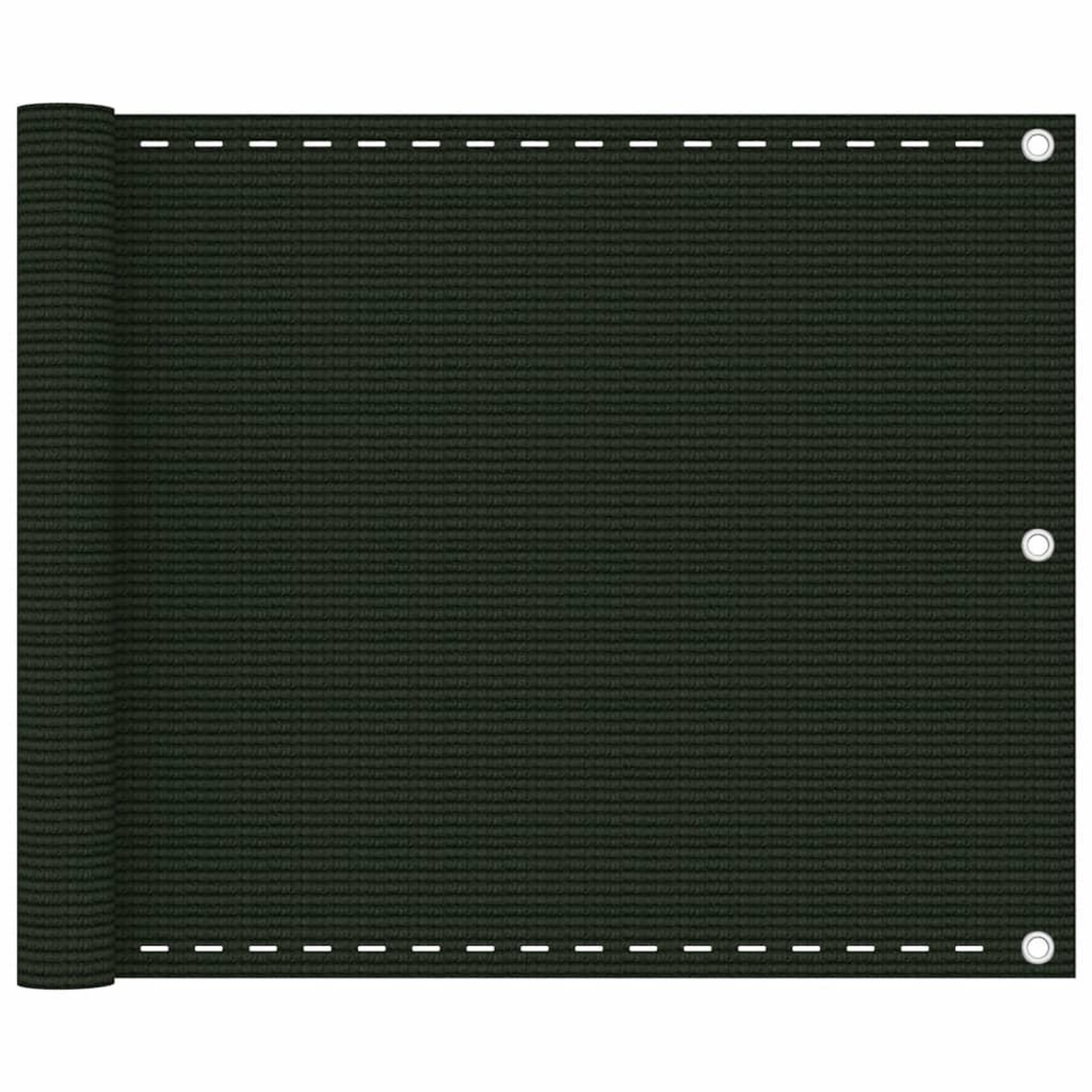 Voir la diapositive 1 : VIDAXL Ecran de balcon Vert fonce 75x500 cm PEHD
