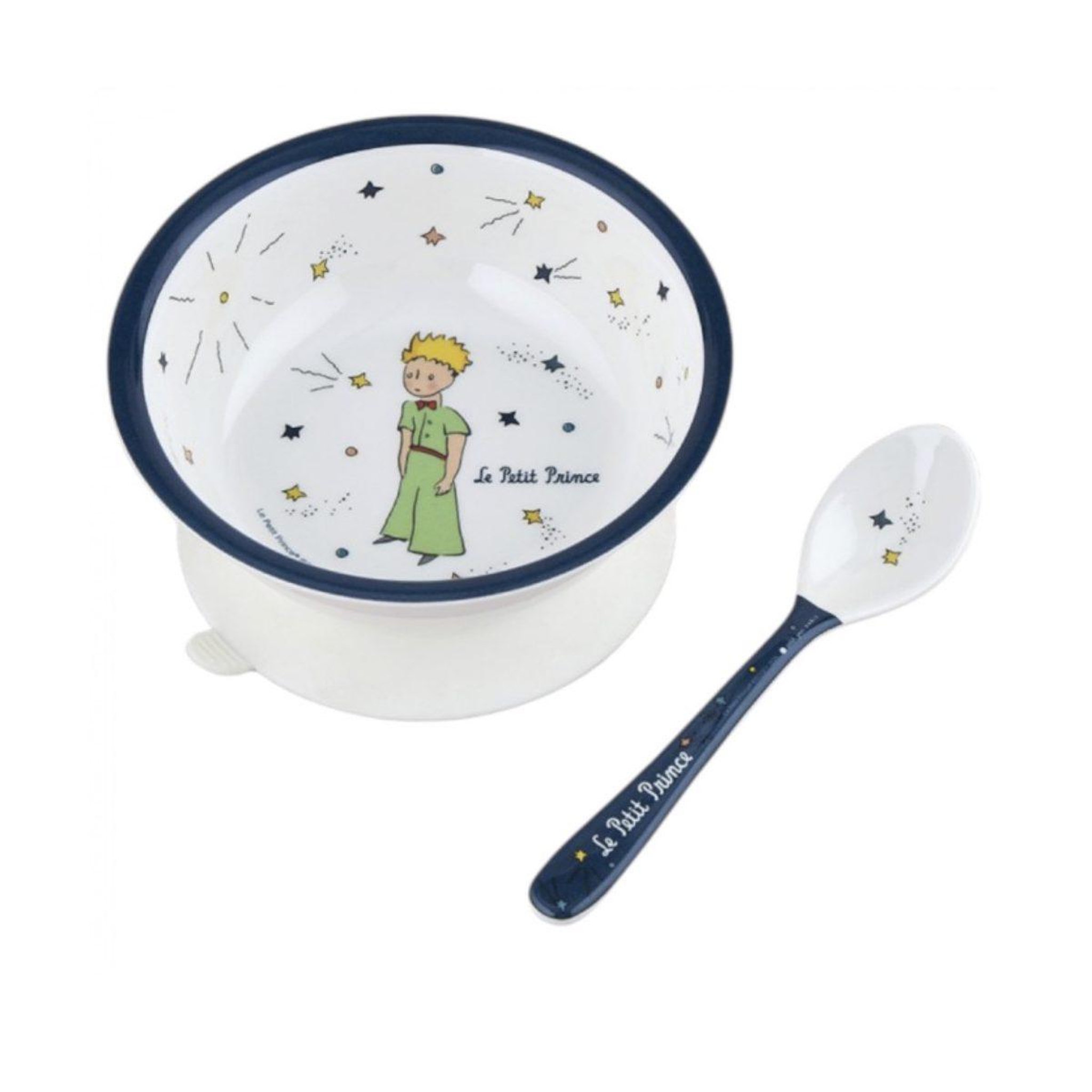 Voir la diapositive 2 : Petit Jour Bol ventouse avec cuillere - Le petit Prince