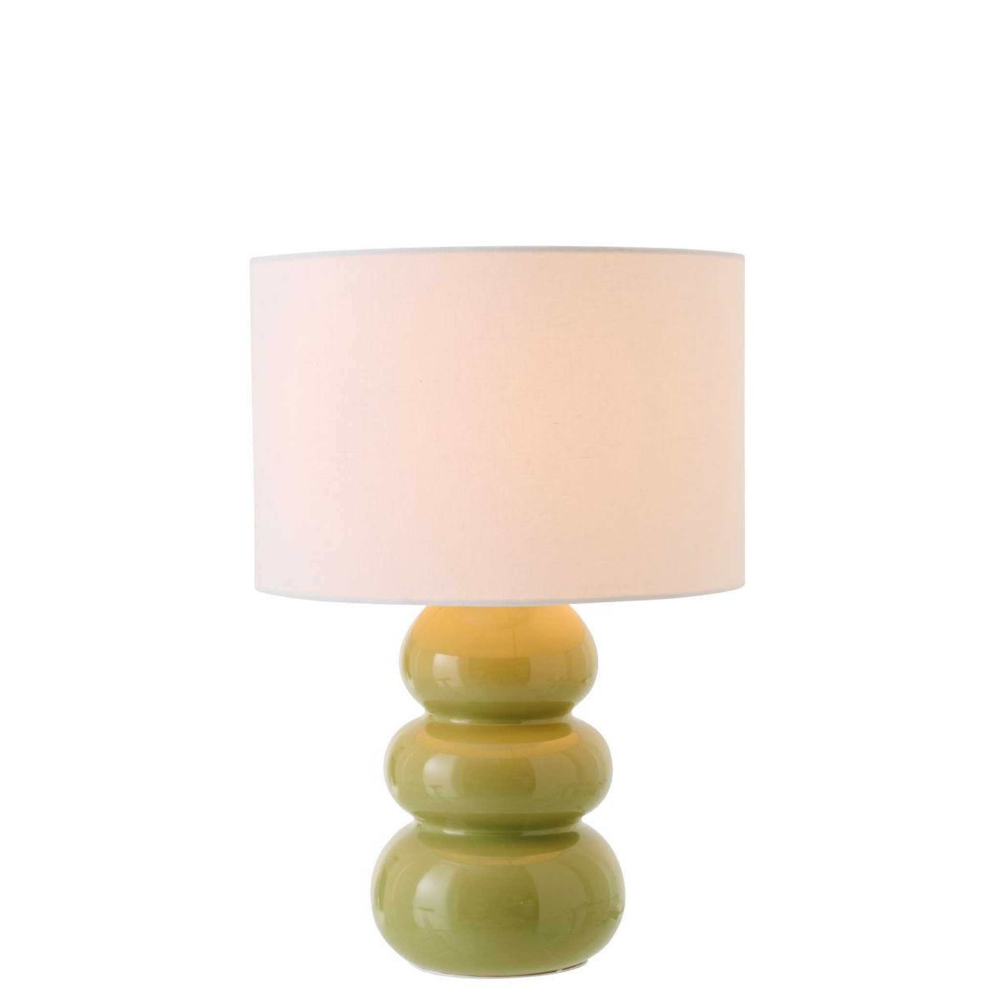 Voir la diapositive 2 : J-LINE Lampe à poser en céramique  victor  48cm vert