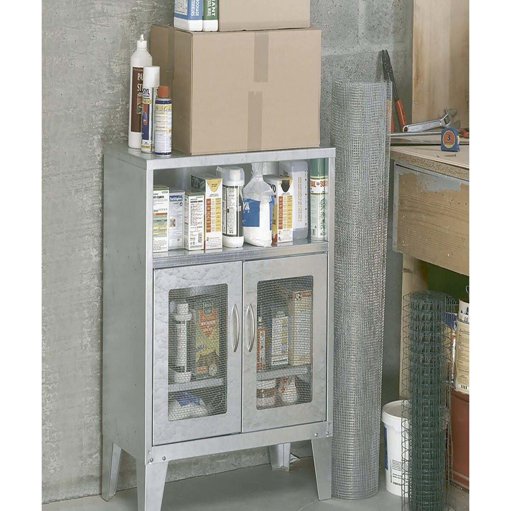 Voir la diapositive 2 : Nortene Grillage métallique -   Fensanet   - 1.00 x 25 m - Gris