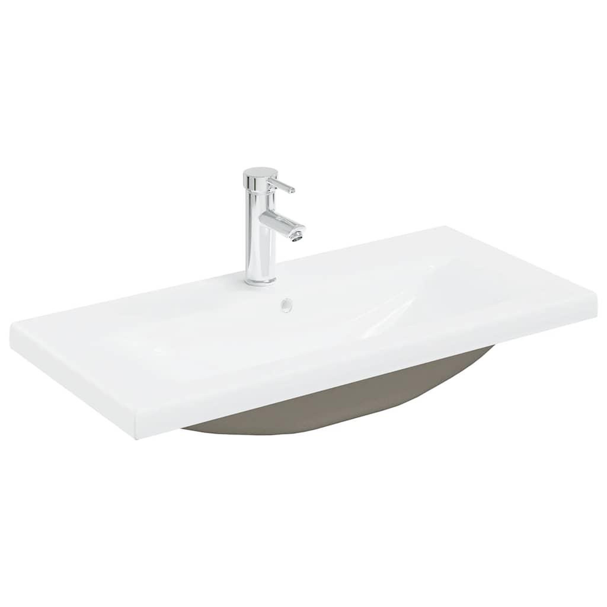 Voir la diapositive 4 : VIDAXL Meuble lavabo avec bassin et robinet integres vieux bois