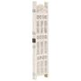 Voir la diapositive 2 : VIDAXL Cloison de separation 4 panneaux Blanc 160x165 cm Bois manguier