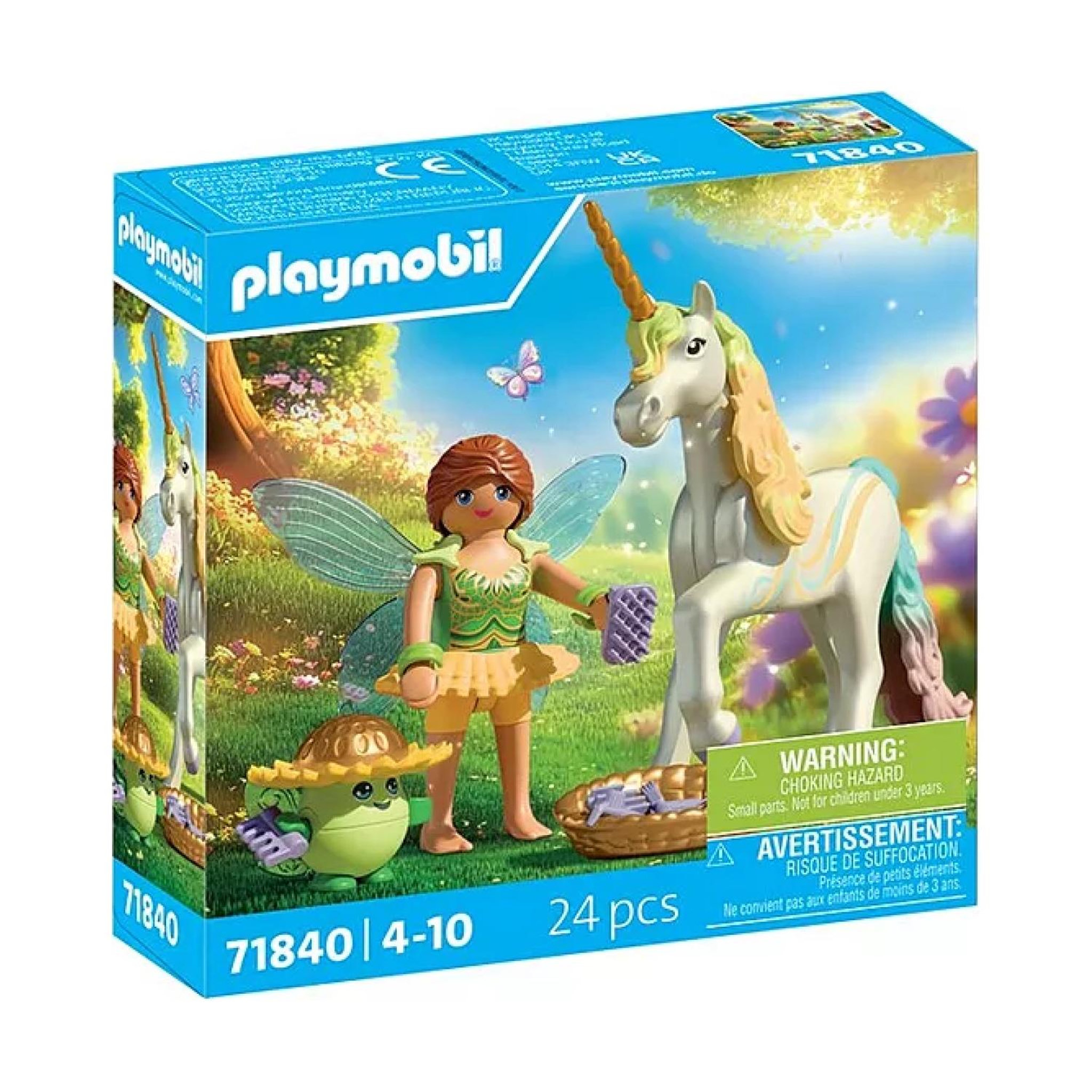 PLAYMOBIL Magic Unicorns Licorne Fleur d'arc-en-ciel avec fée