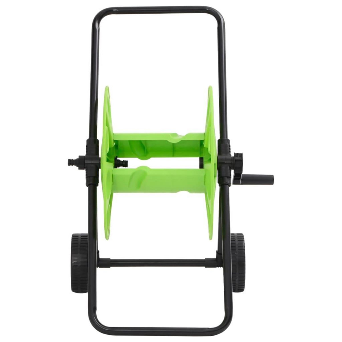 VIDAXL Chariot enrouleur vert pour tuyau de 60 m 1/2  acier