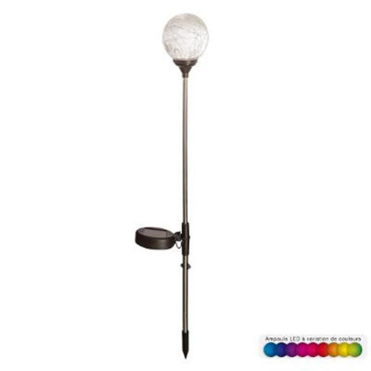 Paris Prix Balise Solaire en Verre 52cm Argent