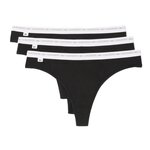 Lacoste X3 Strings  Femme Lacoste coton stretch. Coloris disponibles : Noir