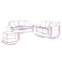 Voir la diapositive 6 : VIDAXL Ensemble de canapes 3 pcs et coussins rouge bordeaux similicuir