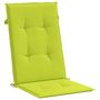 Voir la diapositive 5 : VIDAXL Coussins de chaise de jardin a dossier haut lot de 4 vert vif