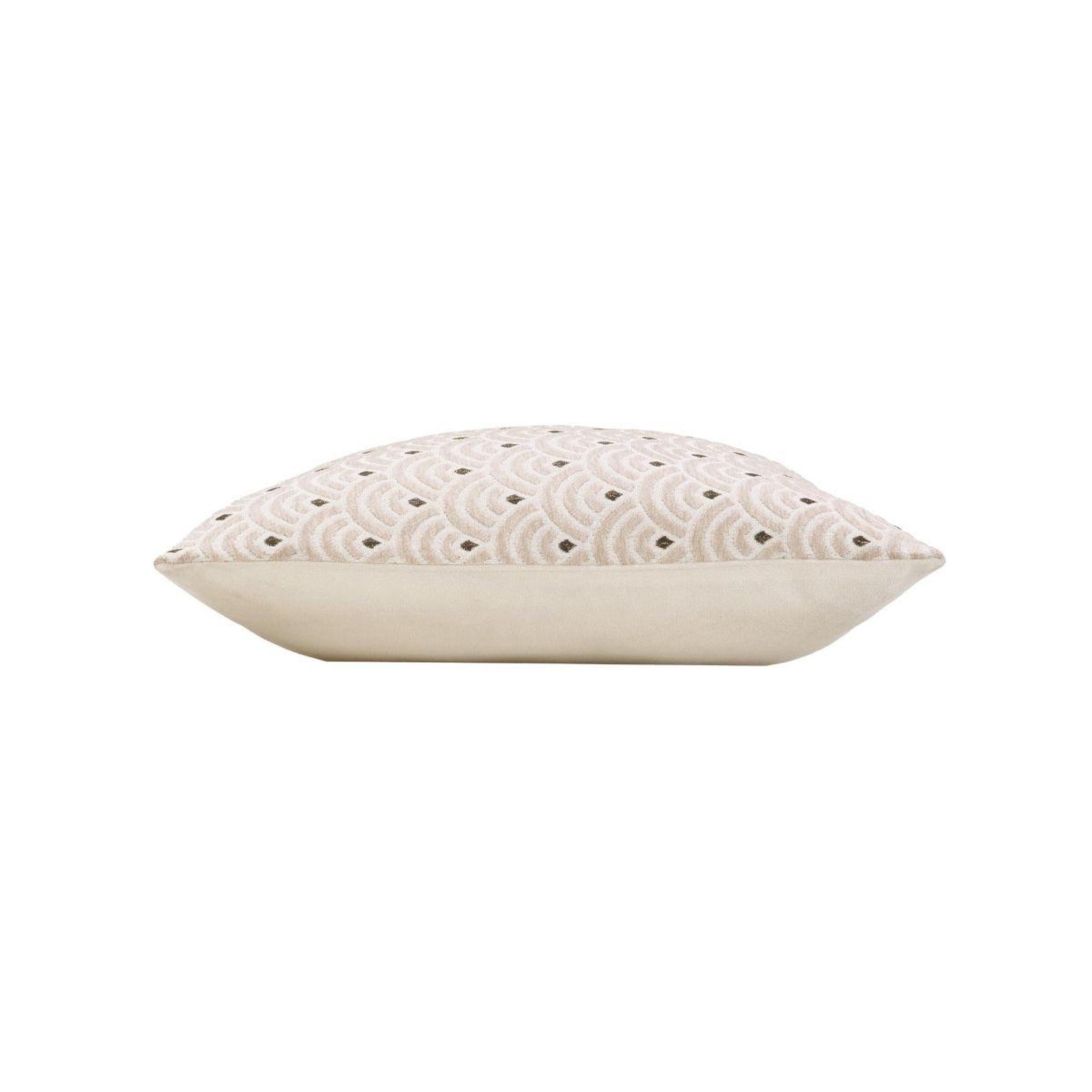 Voir la diapositive 3 : Douceur d'Intérieur Coussin déco chenille  minela  45x45cm naturel