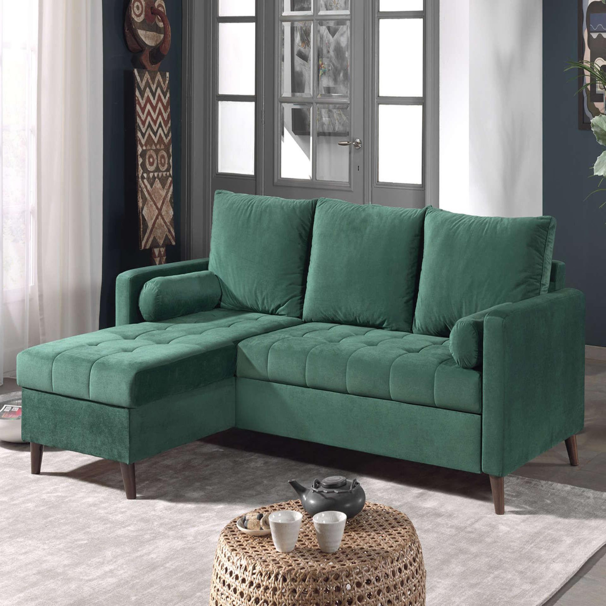 Voir la diapositive 3 : BEST MOBILIER Caronal - table à manger - blanche et pieds noirs - 4 à 8 personnes
