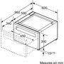 Voir la diapositive 4 : BOSCH Panier de rangement avec tiroir pour lave linge WMZPW20W