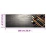 Voir la diapositive 6 : VIDAXL Tapis de cuisine lavable bouteille de vin 60x180 cm velours