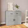 Voir la diapositive 1 : VIDAXL Buffet Gris beton 80x33x70 cm Bois d'ingenierie