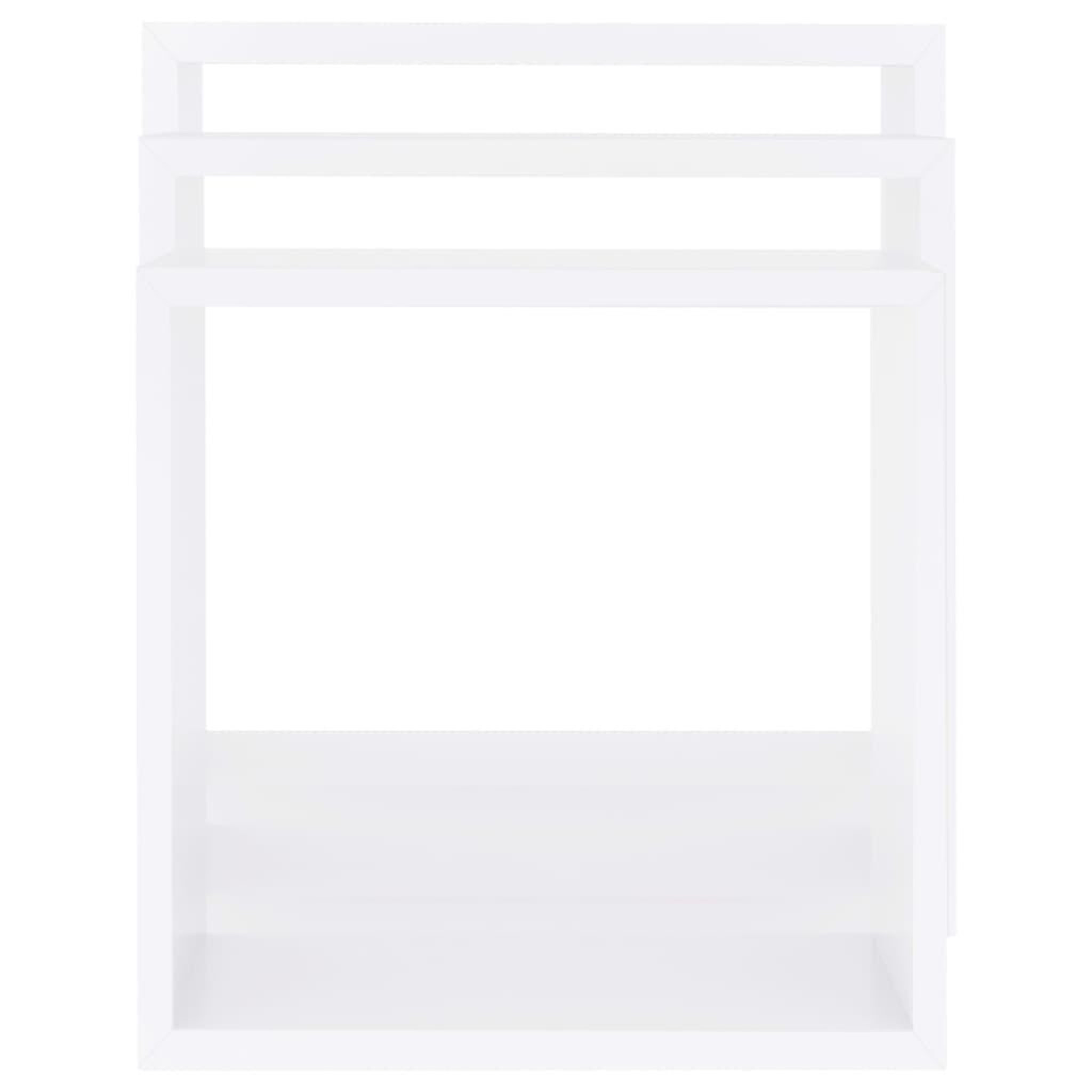 Voir la diapositive 5 : VIDAXL Etageres murales sous forme de cube 3 pcs Blanc MDF