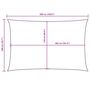 Voir la diapositive 6 : VIDAXL Voile de parasol tissu oxford rectangulaire 2x5 m beige