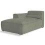 Voir la diapositive 1 : BEST MOBILIER Felix - module d'assise méridienne gauche en tissu texturé