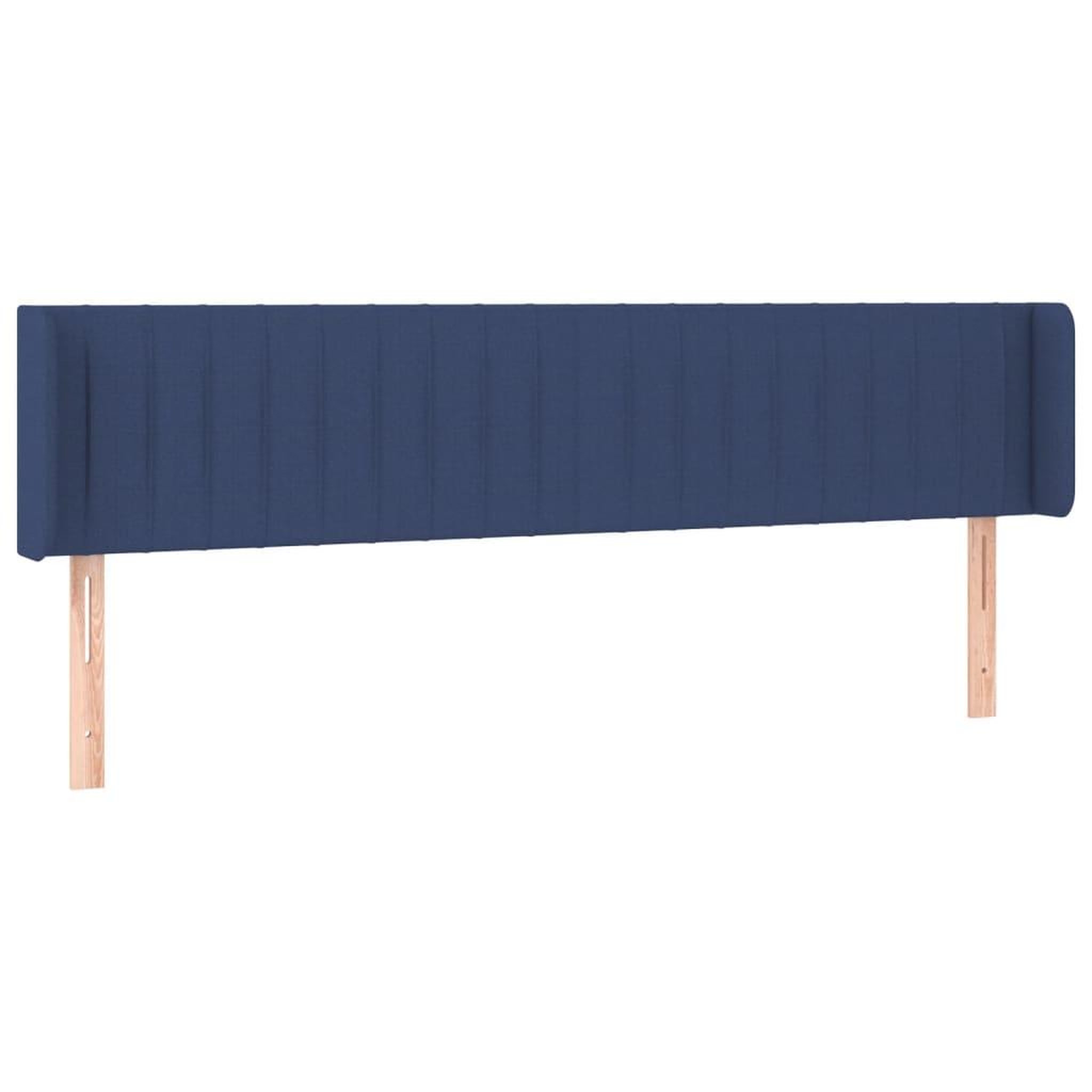 Voir la diapositive 2 : VIDAXL Tete de lit avec oreilles Bleu 203x16x78/88 cm Tissu