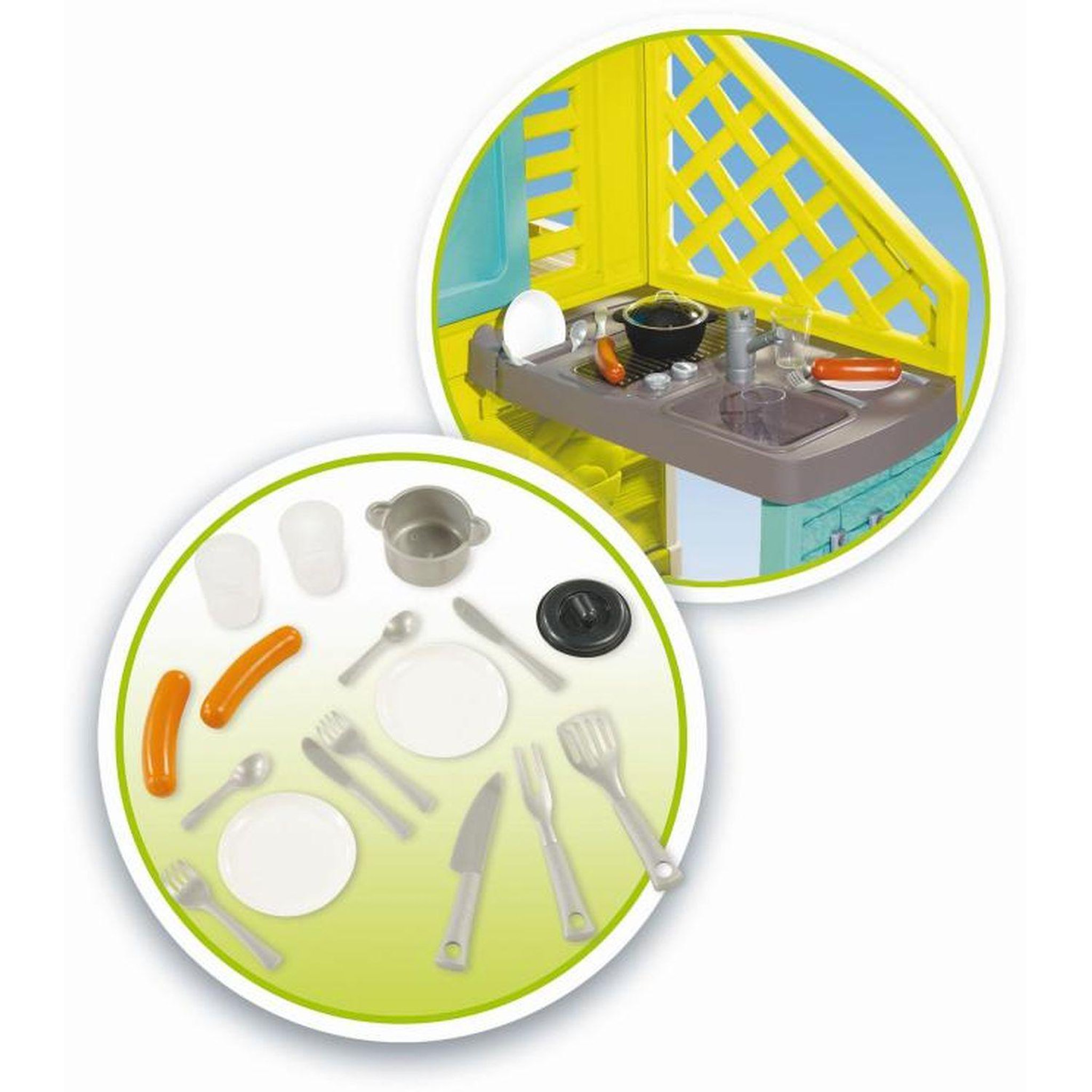 Voir la diapositive 4 : SMOBY Maison Pretty + cuisine d'été