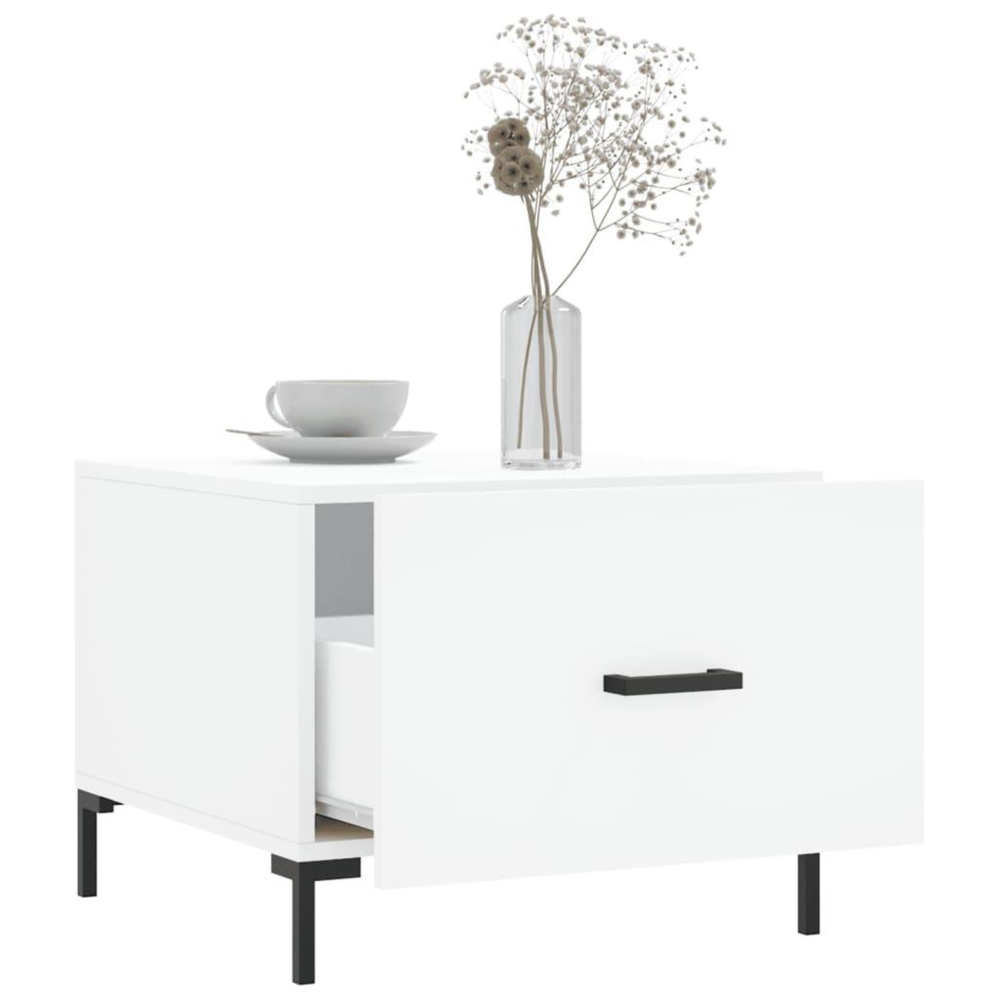 Voir la diapositive 4 : VIDAXL Tables basses 2 pcs blanc 50x50x40 cm bois d'ingenierie