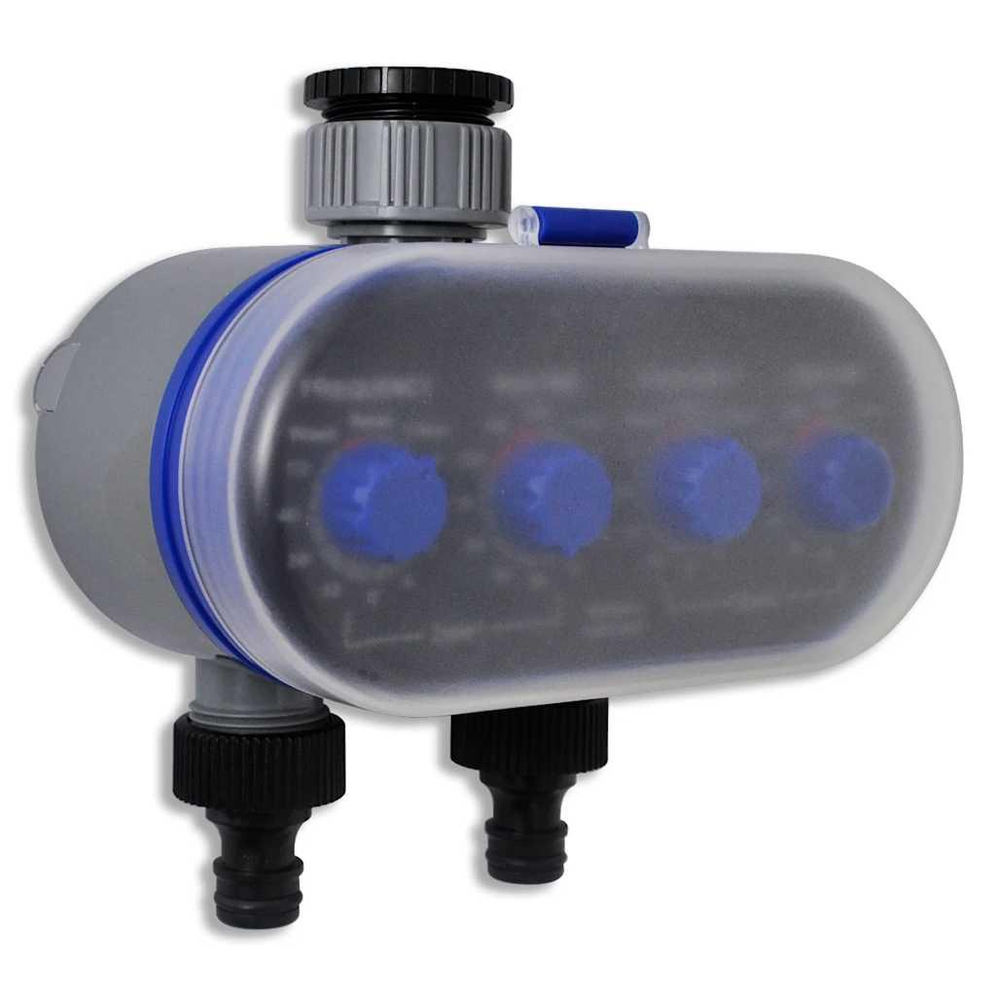 Voir la diapositive 3 : VIDAXL Minuterie d'arrosage automatique electronique de jardin double sortie