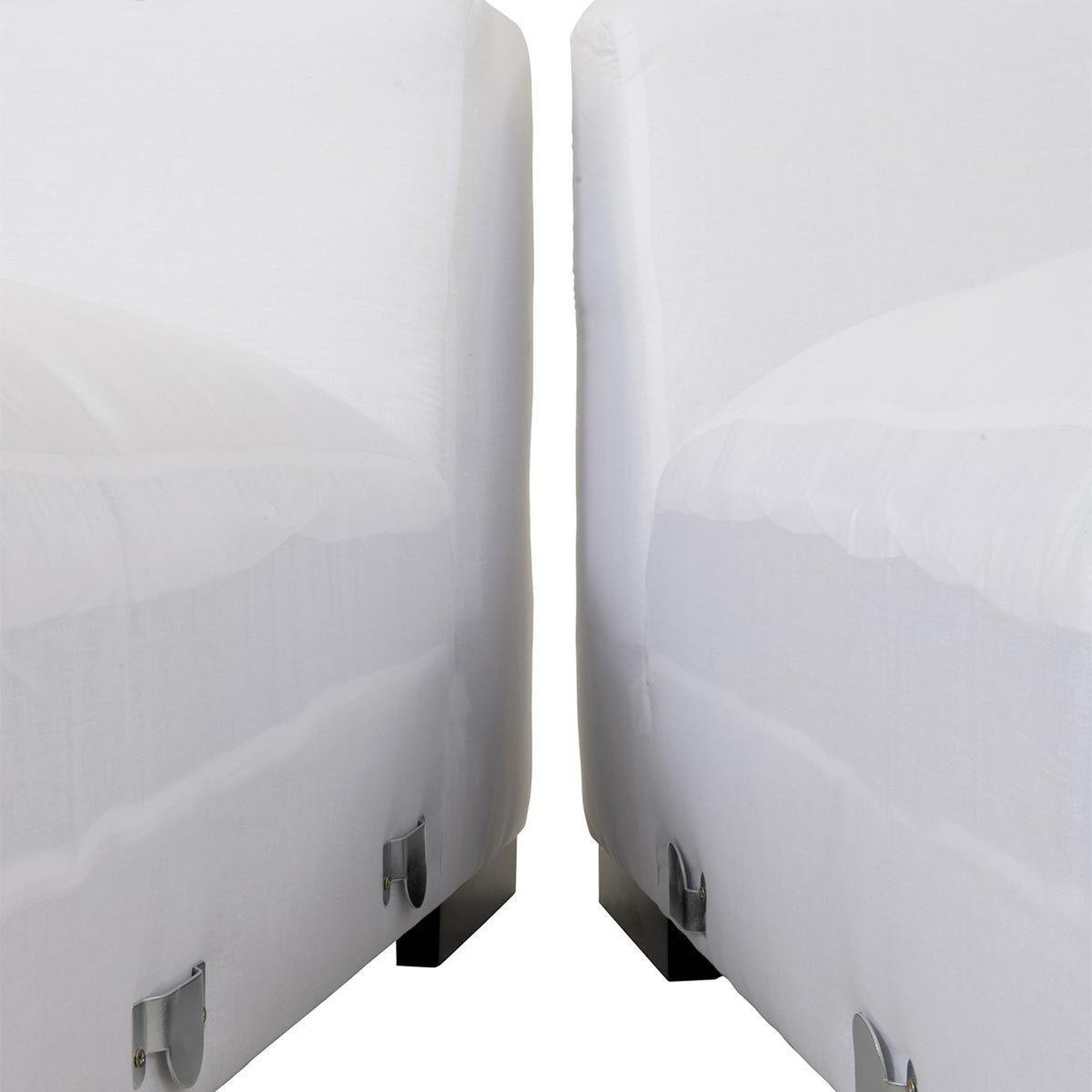 Voir la diapositive 6 : J-LINE Canapé design 9 coussins  monaco  330cm blanc