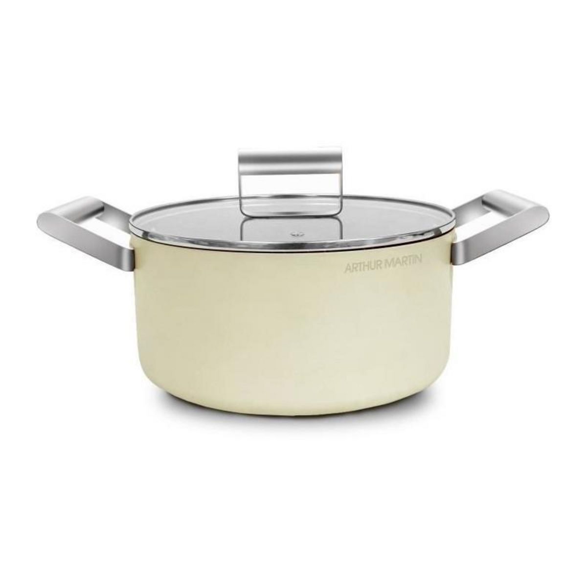 Arthur Martin Marmite - ARTHUR MARTIN - AM0063 - 20 cm avec couvercle - Aluminium Forgé - Tous feux dont induction + four