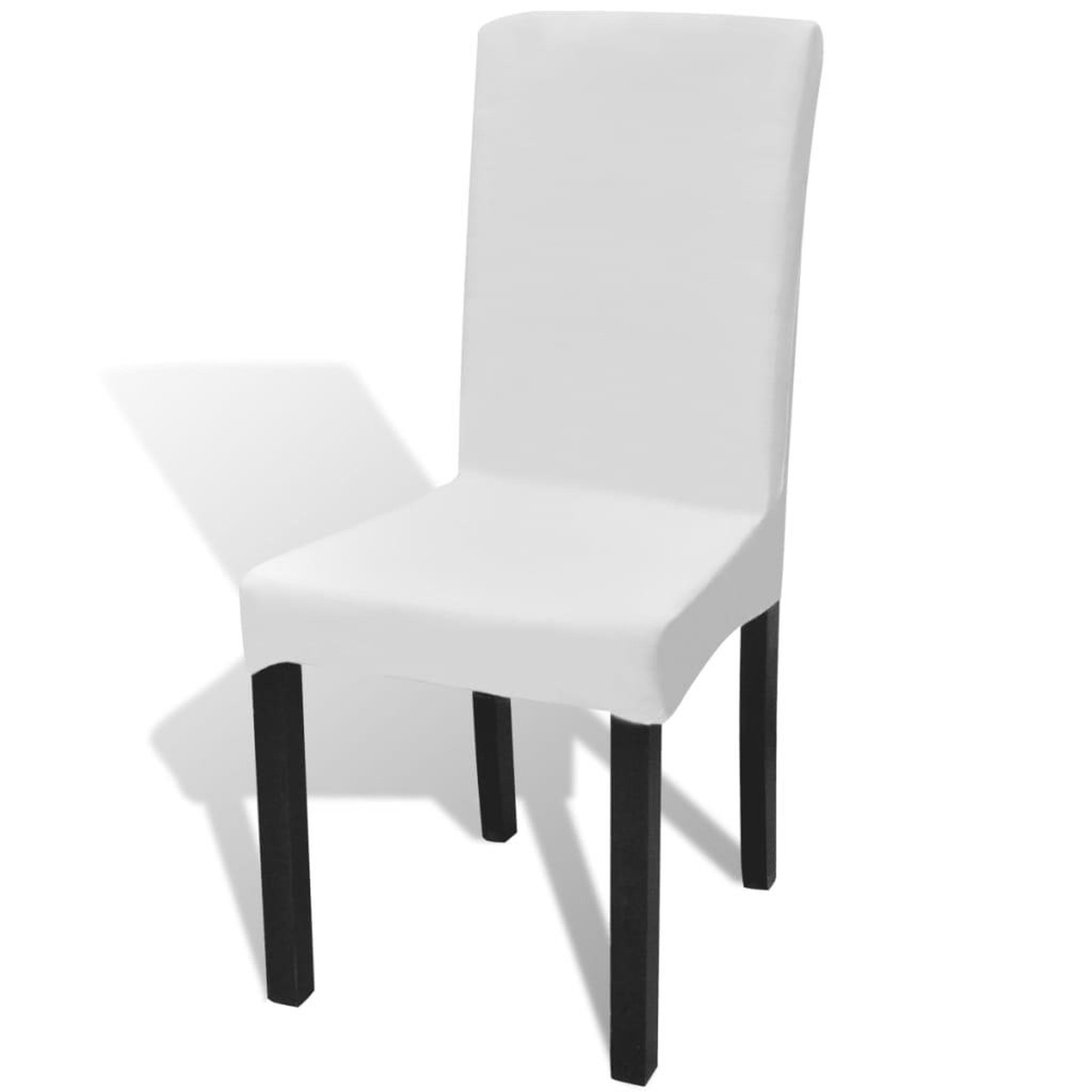Voir la diapositive 1 : VIDAXL Housses extensibles de chaise 6 pcs Blanc