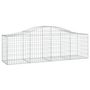 Voir la diapositive 2 : VIDAXL Panier de gabions arque 200x50x60/80 cm Fer galvanise