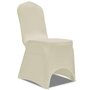 VIDAXL Housses elastiques de chaise Creme 30 pcs