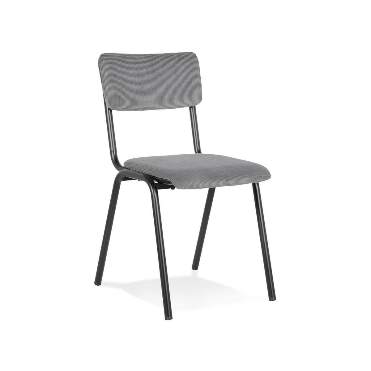 Paris Prix Chaise Design Vintage  Fortuna  83cm Gris