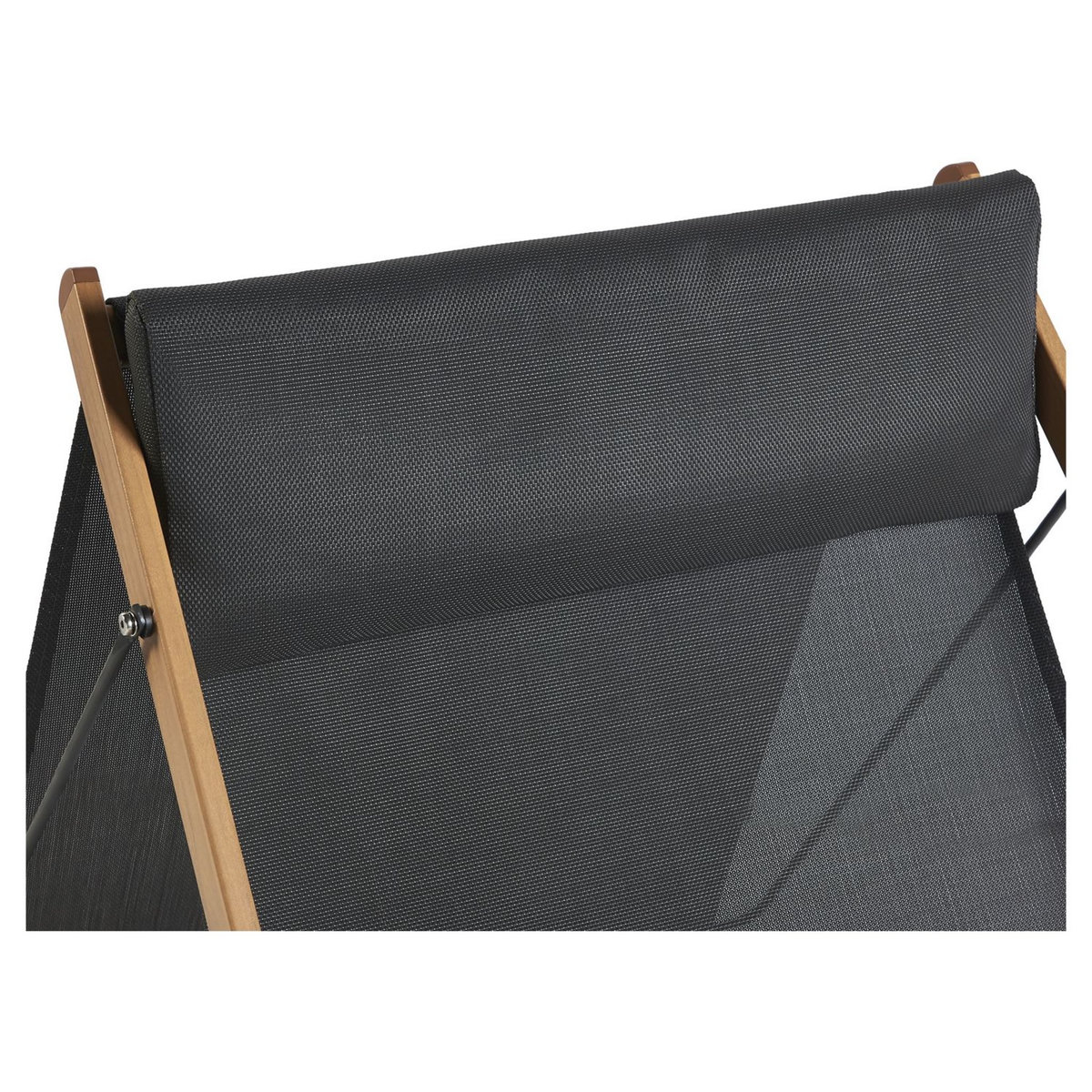 GARDENSTAR Chilienne avec pare soleil - Acier et polyester - Gris Anthracite