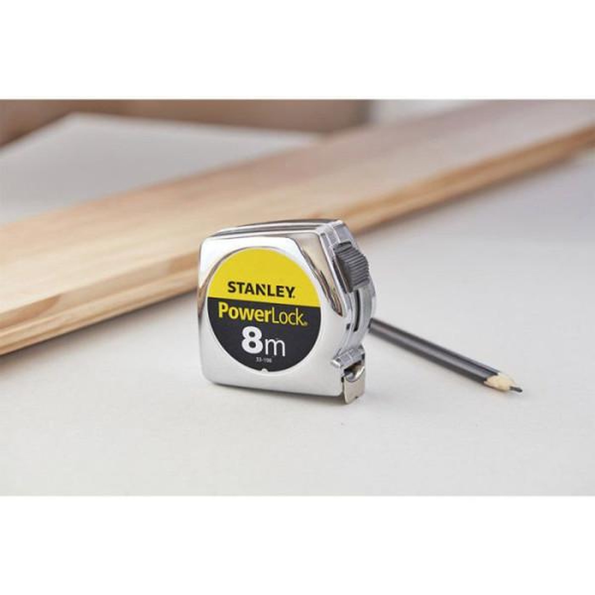 Voir la diapositive 3 : Stanley Metre ruban - stanley - powerlock classic abs - 8m - revetement mylar - crochet 3 rivets