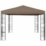 Voir la diapositive 4 : VIDAXL Tonnelle avec guirlande lumineuse a LED 3x3 m Taupe