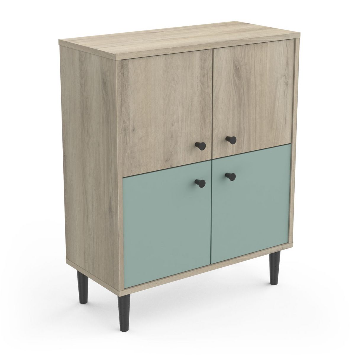 Buffet 4 portes style industriel L60cm SMART