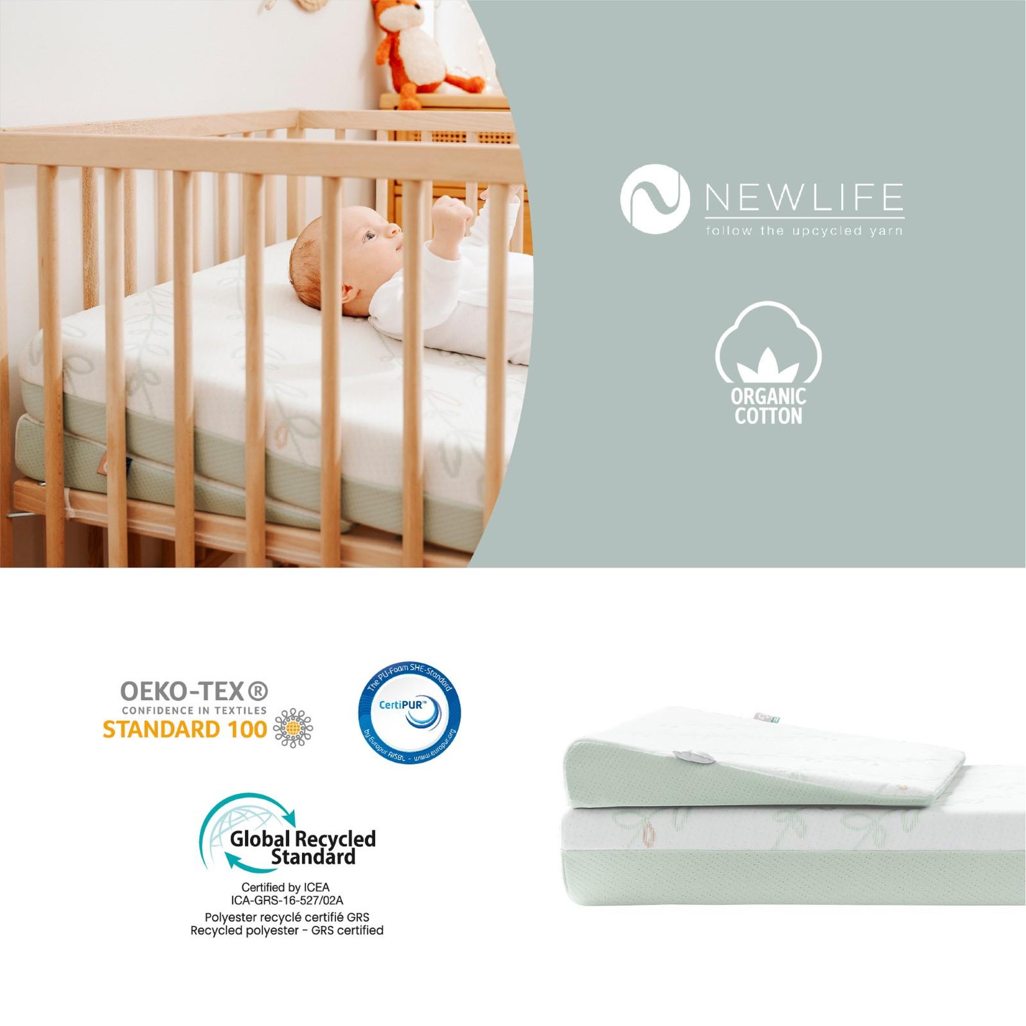 Voir la diapositive 5 : BABYMOOV Plan Incliné Bébé Antibactérien Babymoov - Fabriqué au Portugal - 60x35 cm