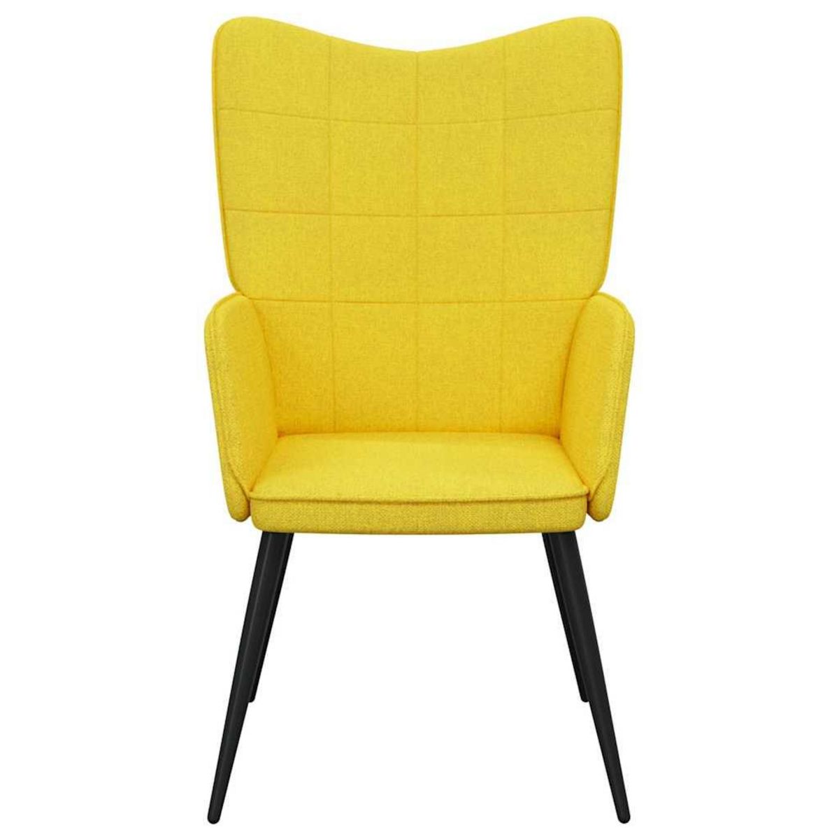 VIDAXL Chaise de relaxation Jaune moutarde Tissu