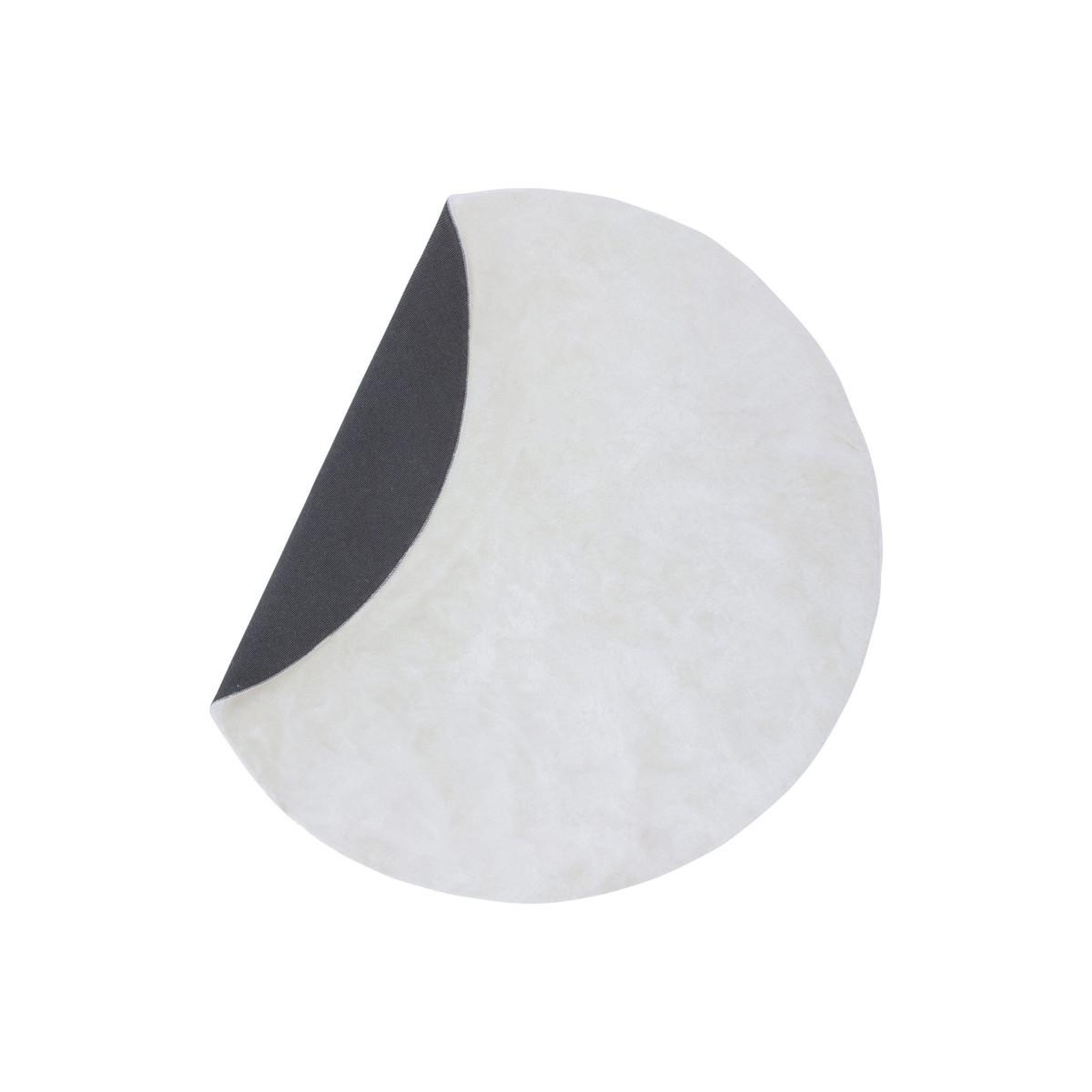Voir la diapositive 2 : Paris Prix Tapis rond uni  blanca  200cm blanc