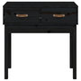Voir la diapositive 3 : VIDAXL Table console Noir 76,5x40x75 cm Bois massif de pin