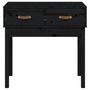 Voir la diapositive 3 : VIDAXL Table console Noir 76,5x40x75 cm Bois massif de pin